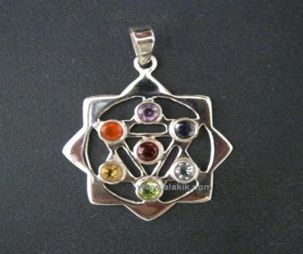 Chakra 925 silver pendant